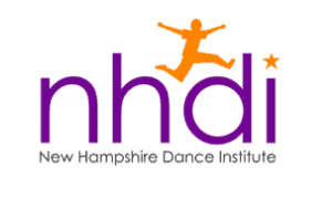A purple logo for the child dance program NHDI.