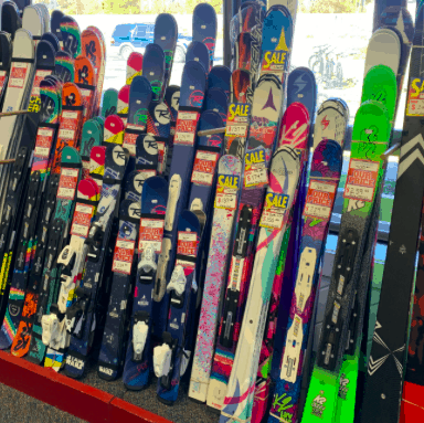 Skis sold at Norms ski and bike shop