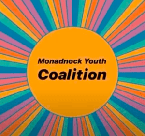 A decal from Pinterest with The Monadnock Youth Coalition written across it.